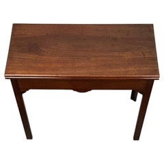 18th Century Georgian Mahogany Fold Over Games and Tea Table