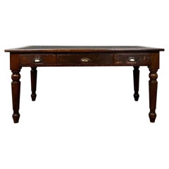 Antique Holland & Sons Mahogany Writing Table, 19th Century