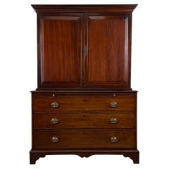 Antique 18th Century English Mahogany Cupboard