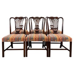 Fine Set of Six Antique 18th Century Mahogany Dining Chairs
