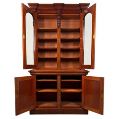 19th Century Antique English Fine Mahogany Bookcase