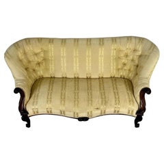 19th Century Antique English Mahogany Settee