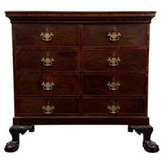Fine Irish Antique Mahogany Four-Drawer Chest 19th Century