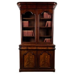 Fine 19th Century Antique English Mahogany Bookcase