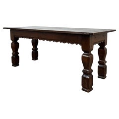 19th Century Antique Oak Refectory Table, England
