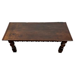 19th Century Antique Oak Refectory Table, England