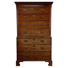 18th Century Antique Georgian Mahogany Chest on Chest