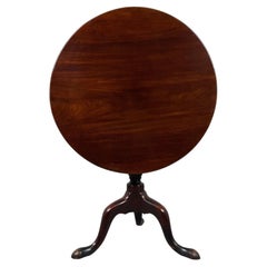 Fine 18th Century Antique Georgian English Mahogany Tilt-Top Table