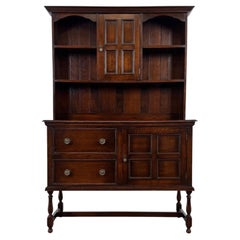 Fine Early 20th Century Antique English Oak Dresser