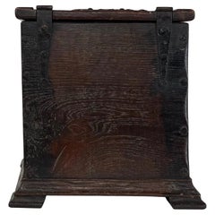 Fine 19th Century Antique English Carved Oak Storage Box