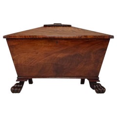 Fine 19th Century Antique English Regency Mahogany Cellarette