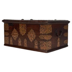 Fine 19th Century Antique English Copper and Oak Storage Box