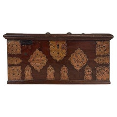 Fine 19th Century Antique English Copper and Oak Storage Box