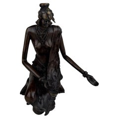 Fine 19th Century European Decorative Bronze African Figural Sculpture