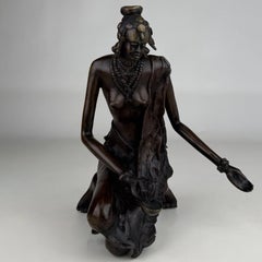 Fine 19th Century European Decorative Bronze African Figural Sculpture