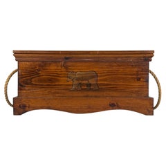 Vintage 20th Century English Painted Pine Storage Chest