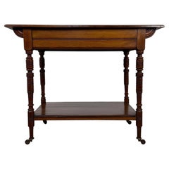 Fine Early 20th Century Antique English Walnut Side Table