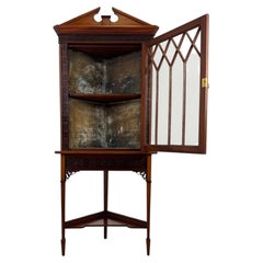 Fine 19th Century Chippendale Revival Mahogany Corner Cabinet by Webb & Co.