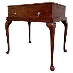Fine Early 20th Century Antique English Mahogany Box on Stand
