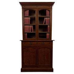 Fine Early 20th Century Antique English Arts and Crafts Oak Bookcase