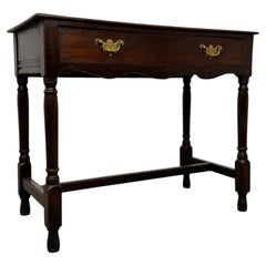 Fine 18th Century Antique English Oak Side Table