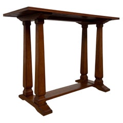 Fine Early 20th Century Antique English Small Oak Side Table