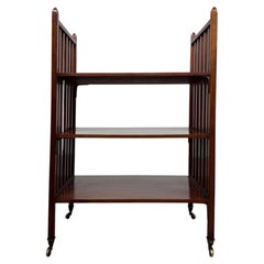 Fine Early 20th Century Antique English Mahogany Bookcase with Unusual Design