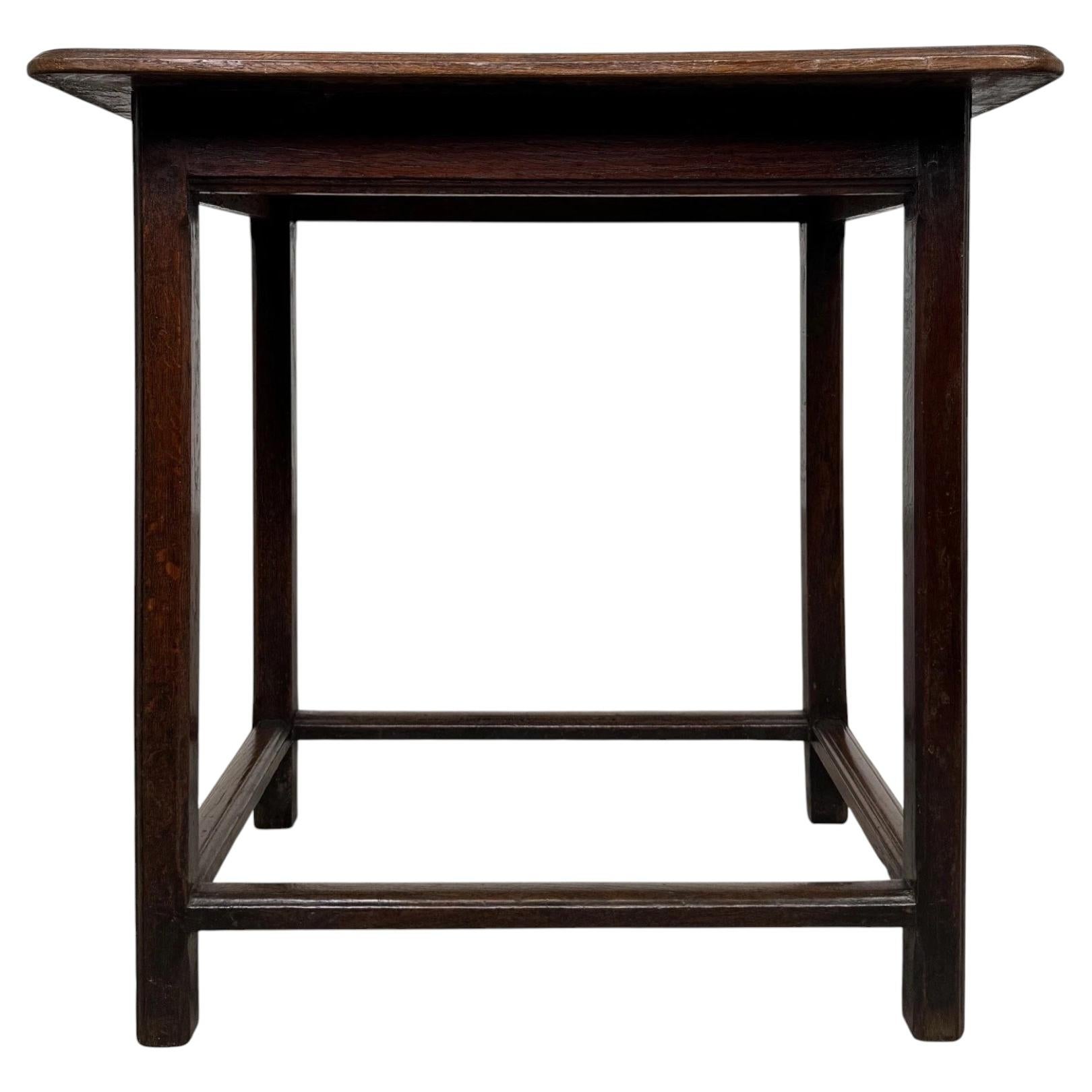 Fine 19th Century Antique English Oak Side Table