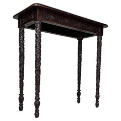 Fine 19th Century Antique Anglo-Indian Mahogany Side Table