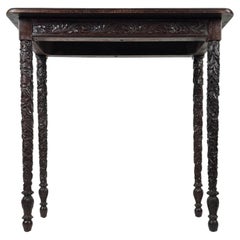 Fine 19th Century Antique Anglo-Indian Mahogany Side Table
