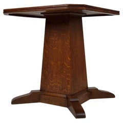 Fine Early 20th Century Antique English Oak Side Table
