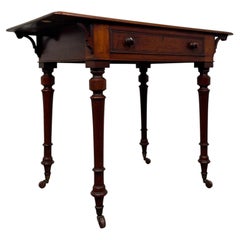 Fine 19th Century Antique English Freestanding Mahogany Writing Table