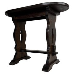 Fine Early 20th Century Antique English Small Oak Side Table