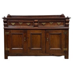 Fine 18th Century Antique English Georgian Oak Sideboard