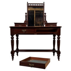 Fine Early 20th Century Antique English Edwardian Mahogany Dressing Table