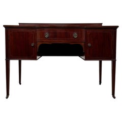 Magnifique bureau antique anglais de style édouardien en acajou, datant du début du XXe siècle