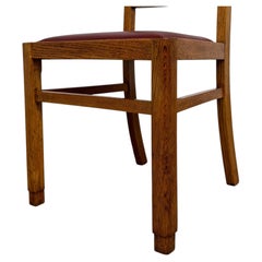 Fine Early 20th Century Antique English Set of Four Golden Oak Dining Chairs