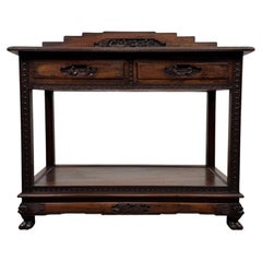 Fine 20th Century Chinese Rosewood Cabinet with Raised Gallery