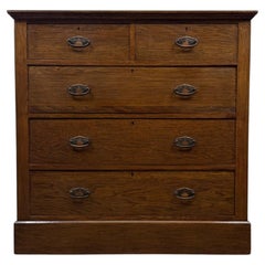Magnifique commode anglaise antique de style édouardien en chêne, datant du début du XXe siècle
