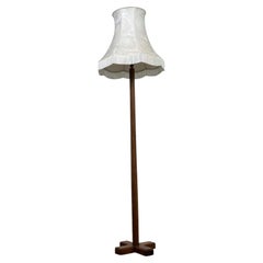 Fine Early 20th Century Antique English Arts and Crafts Oak Floor Lamp