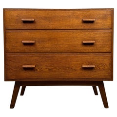 Commode vintage en chêne doré, d'origine anglaise, du XXe siècle