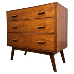 Commode vintage en chêne doré, d'origine anglaise, du XXe siècle