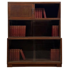 Fine Early 20th Century Antique English Minty Ltd Glazed Oak Display Cabinet