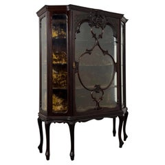 Fine 19th Century Antique English Mahogany Display Cabinet by Maple & Co.