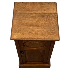Antique Oak Bedside Cupboard, England
