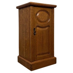Antique Oak Bedside Cupboard, England