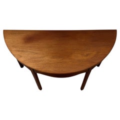 18th Century English Mahogany Demi-Lune Console Table