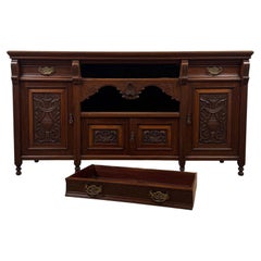 Fine Quality Edwardian Oak Sideboard, Early 20th Century