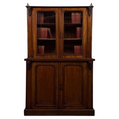 Fine Antique Victorian Mahogany Bookcase, circa 1880