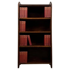 Early 20th Century English Oak Open Bookcase